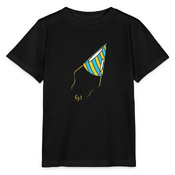 Chapeau de fête - T-shirt bio MINI CREATOR Stanley/Stella Enfant - noir - Devant - Mikhail (115cm)