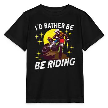 Dirt Bike Dirt Bike Riding Motocross Dirt Biking - Stanley/Stella MINI CREATOR Kids’ T-Shirt - black - Front - Mikhail (115cm)