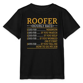 Roofer Father Roofer Roofer Technician - Stanley/Stella MINI CREATOR Kids’ T-Shirt - black - Front - Mikhail (115cm)