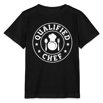 Food Service Chef - Stanley/Stella Kinder T-Shirt MINI CREATOR  - Schwarz - Vorne - Mikhail (115cm)