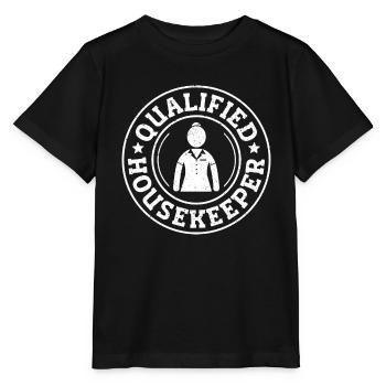 Femme de ménage de l’hôtellerie - T-shirt bio MINI CREATOR Stanley/Stella Enfant - noir - Devant - Mikhail (115cm)