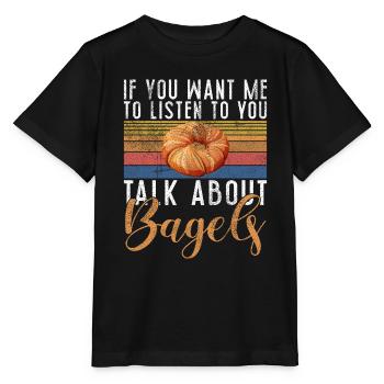 Cadeaux Bagel Bagel Lover - T-shirt bio MINI CREATOR Stanley/Stella Enfant - noir - Devant - Mikhail (115cm)