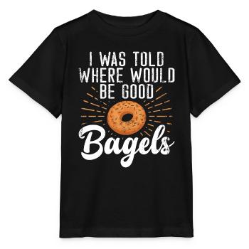 Cadeaux Bagel Bagel Lover - T-shirt bio MINI CREATOR Stanley/Stella Enfant - noir - Devant - Mikhail (115cm)