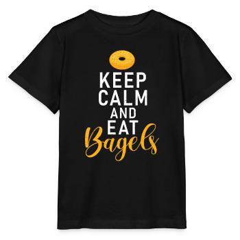Cadeaux Bagel Bagel Lover - T-shirt bio MINI CREATOR Stanley/Stella Enfant - noir - Devant - Mikhail (115cm)