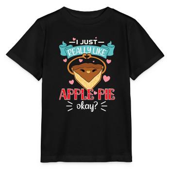 Apple pie - Stanley/Stella MINI CREATOR Kids’ T-Shirt - black - Front - Mikhail (115cm)