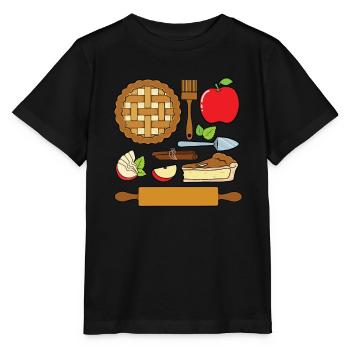 Apple pie - Stanley/Stella MINI CREATOR Kids’ T-Shirt - black - Front - Mikhail (115cm)