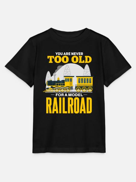 Cooler Eisenbahn Modelleisenbahn Spruch - Stanley/Stella Kinder T-Shirt MINI CREATOR - Schwarz