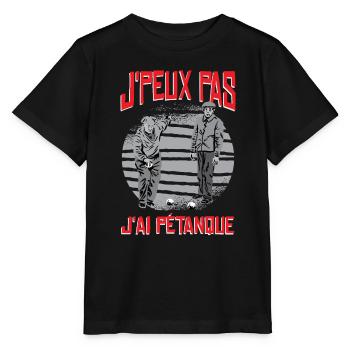 Ich habe Petanque - Stanley/Stella Kinder T-Shirt MINI CREATOR  - Schwarz - Vorne - Mikhail (115cm)