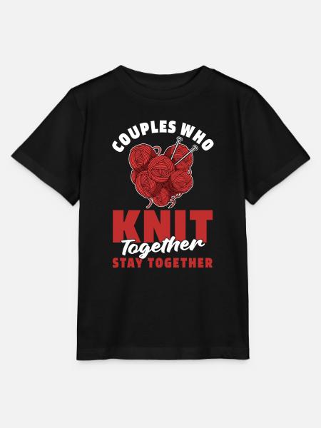 Stricken Paar - Stanley/Stella Kinder T-Shirt MINI CREATOR  - Schwarz