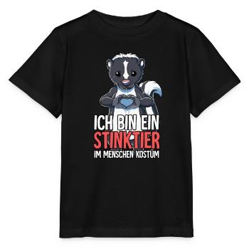 Ich Bin Ein Stinktier - Stanley/Stella Kinder T-Shirt MINI CREATOR  - Schwarz - Vorne - Mikhail (115cm)
