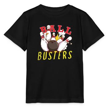 Drôle d’équipe de bowling Bowler Strike Gift Idea - T-shirt bio MINI CREATOR Stanley/Stella Enfant - noir - Devant - Mikhail (115cm)