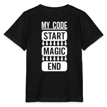 Programmierer Informatiker - Stanley/Stella Kinder T-Shirt MINI CREATOR  - Schwarz - Vorne - Mikhail (115cm)