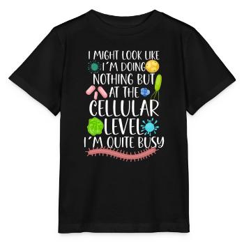 Microbiologist Microbiology Lab Staph Biology - Stanley/Stella MINI CREATOR Kids’ T-Shirt - black - Front - Mikhail (115cm)