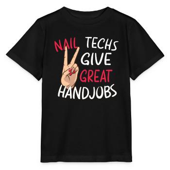 Nail Tech Nail Technician Manicurist Nails Artist - Stanley/Stella MINI CREATOR Kids’ T-Shirt - black - Front - Mikhail (115cm)