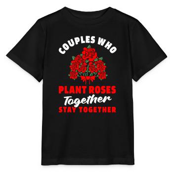 Rose Pair - Stanley/Stella MINI CREATOR Kids’ T-Shirt - black - Front - Mikhail (115cm)