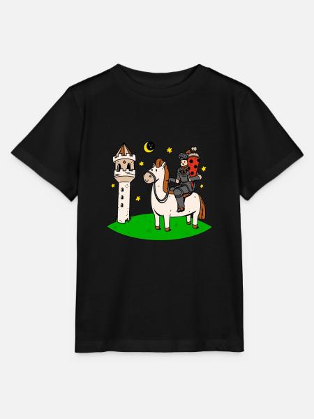 Schulkind Junge Einschulung Idee Ritter Schultüte - Stanley/Stella Kinder T-Shirt MINI CREATOR  - Schwarz