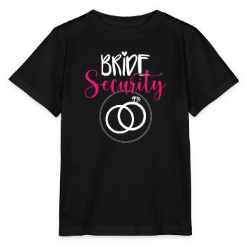 Bachelorette Party Funny Bride Security - Stanley/Stella MINI CREATOR Kids’ T-Shirt - black - Front - Mikhail (115cm)