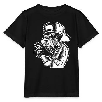 Pulvérisateur Artiste Street Art Bombe aérosol - T-shirt bio MINI CREATOR Stanley/Stella Enfant - noir - Devant - Mikhail (115cm)