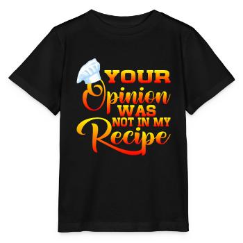 Votre avis n’était pas dans ma recette 6 - T-shirt bio MINI CREATOR Stanley/Stella Enfant - noir - Devant - Mikhail (115cm)