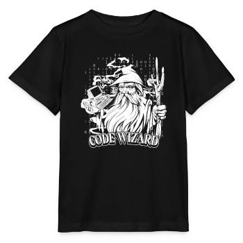 Developer Coder Programmer Magician - Stanley/Stella MINI CREATOR Kids’ T-Shirt - black - Front - Mikhail (115cm)