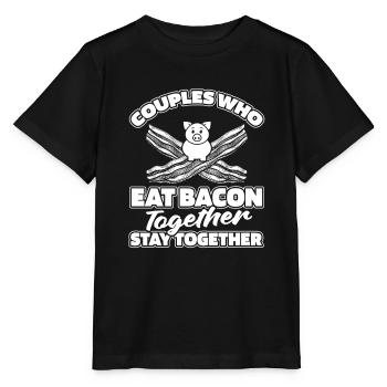 Bacon Bacon Pair - Stanley/Stella MINI CREATOR Kids’ T-Shirt - black - Front - Mikhail (115cm)