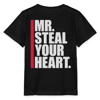 mr steal your heart - Stanley/Stella MINI CREATOR Kids’ T-Shirt - black - Front - Mikhail (115cm)