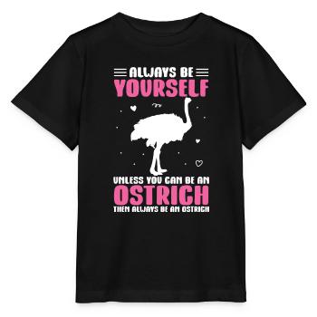 Ostrich - Stanley/Stella MINI CREATOR Kids’ T-Shirt - black - Front - Mikhail (115cm)