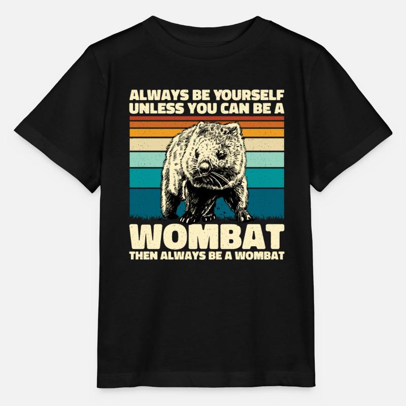 Wombat - Stanley/Stella Kinder T-Shirt MINI CREATOR - Schwarz