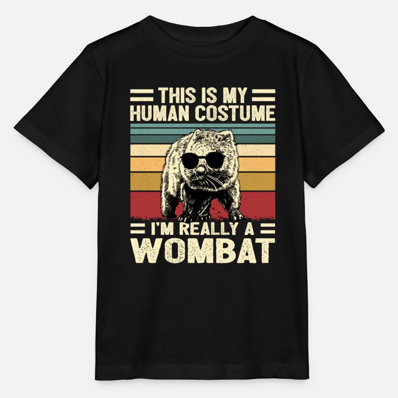 Wombat - Stanley/Stella Kinder T-Shirt MINI CREATOR  - Schwarz