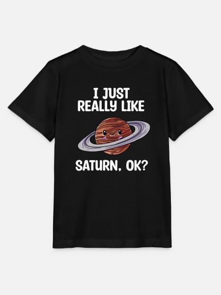 Saturn - Stanley/Stella Kinder T-Shirt MINI CREATOR  - Schwarz