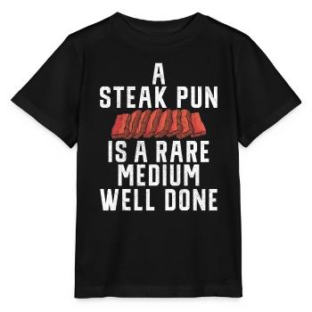 Steak Lover Steak Cadeau - T-shirt bio MINI CREATOR Stanley/Stella Enfant - noir - Devant - Mikhail (115cm)
