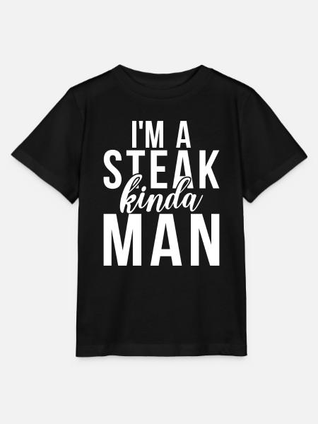 Steak Lover Steak Geschenk - Stanley/Stella Kinder T-Shirt MINI CREATOR - Schwarz