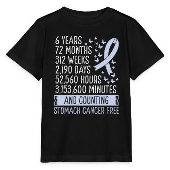 6 ans Cancer de l’estomac Mouvement du ruban sans cancer de l’estomac - T-shirt bio MINI CREATOR Stanley/Stella Enfant - noir - Devant - Mikhail (115cm)