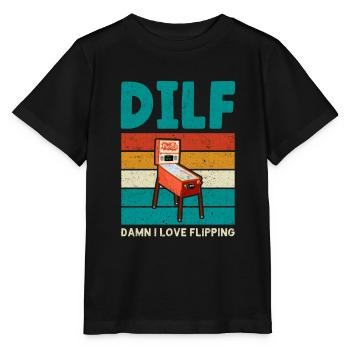 Flipper Arcade Spiel Retro Vintage Pinball Maschin - Stanley/Stella Kinder T-Shirt MINI CREATOR  - Schwarz - Vorne - Mikhail (115cm)