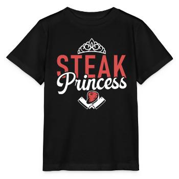 Steak Lover Steak Cadeau - T-shirt bio MINI CREATOR Stanley/Stella Enfant - noir - Devant - Mikhail (115cm)