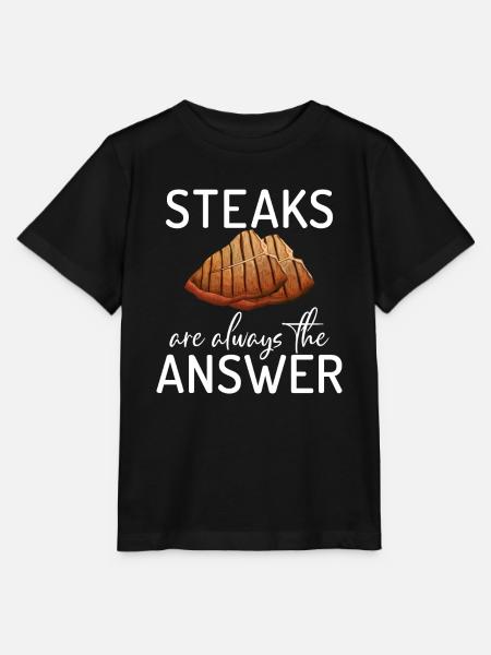 Steak Lover Steak Geschenk - Stanley/Stella Kinder T-Shirt MINI CREATOR - Schwarz