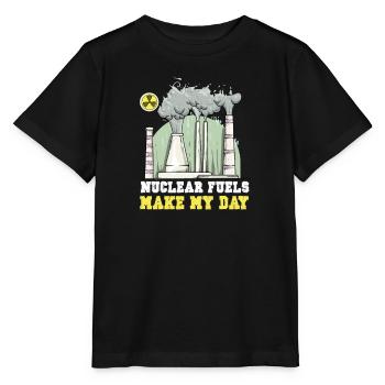 Centrale nucléaire Énergie nucléaire Energies renouvelables - T-shirt bio MINI CREATOR Stanley/Stella Enfant - noir - Devant - Mikhail (115cm)