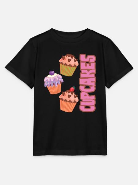 Cupcakes Kuchen Cupcake - Stanley/Stella Kinder T-Shirt MINI CREATOR - Schwarz