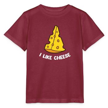 Drôle d’amateur de fromage Humour Fromage - T-shirt bio MINI CREATOR Stanley/Stella Enfant - bordeaux - Devant - Kain (125cm)