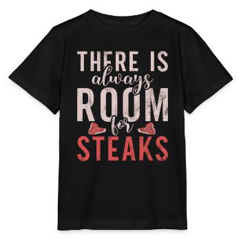 Steak Lover Steak Cadeau - T-shirt bio MINI CREATOR Stanley/Stella Enfant - noir - Devant - Mikhail (115cm)