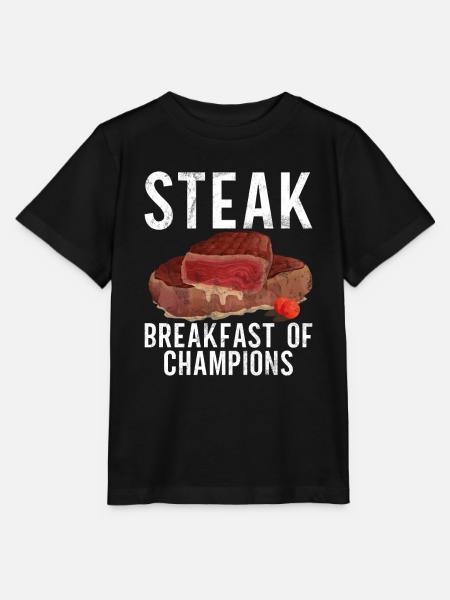 Steak Lover Steak Geschenk - Stanley/Stella Kinder T-Shirt MINI CREATOR  - Schwarz