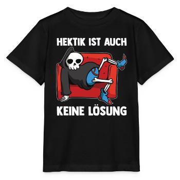 Hektik Ist Auch Keine Lösung - Stanley/Stella Kinder T-Shirt MINI CREATOR  - Schwarz - Vorne - Mikhail (115cm)
