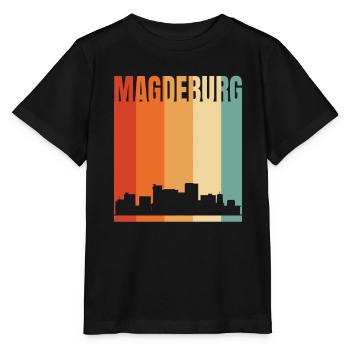 Magdeburg Skyline - Stanley/Stella MINI CREATOR Kids’ T-Shirt - black - Front - Mikhail (115cm)