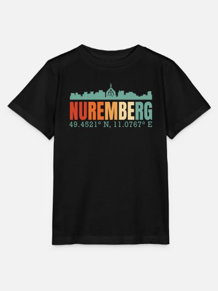 Nürnberg Skyline - Stanley/Stella Kinder T-Shirt MINI CREATOR  - Schwarz
