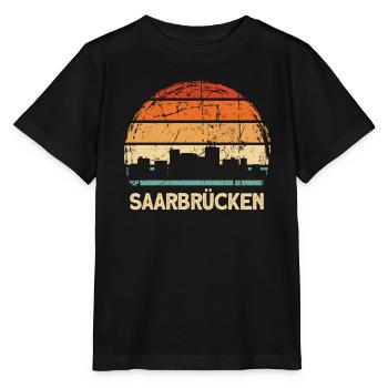 Saarbrücken Skyline - Stanley/Stella Kinder T-Shirt MINI CREATOR  - Schwarz - Vorne - Mikhail (115cm)