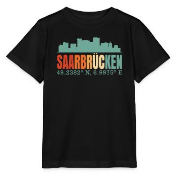 Saarbrücken Skyline - Stanley/Stella Kinder T-Shirt MINI CREATOR  - Schwarz - Vorne - Mikhail (115cm)