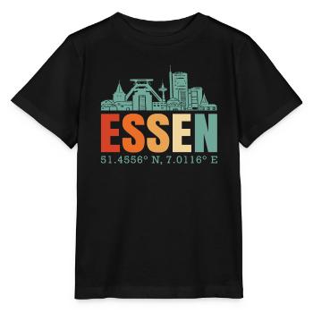 Essen - Stanley/Stella Kinder T-Shirt MINI CREATOR  - Schwarz - Vorne - Mikhail (115cm)