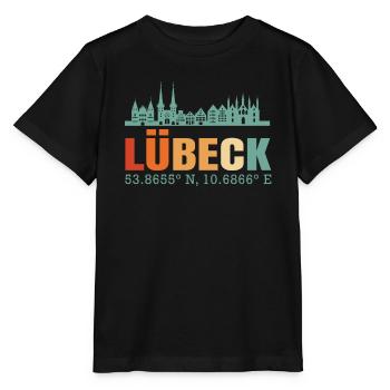 Lübeck - Stanley/Stella Kinder T-Shirt MINI CREATOR  - Schwarz - Vorne - Mikhail (115cm)