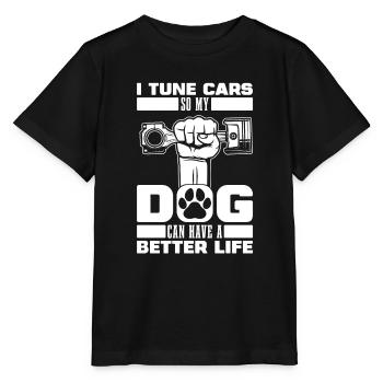 Tournevis Tuning Tuner Dog - T-shirt bio MINI CREATOR Stanley/Stella Enfant - noir - Devant - Mikhail (115cm)