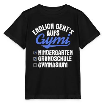 Endlich gehts auf Gymi - Einschulung 5. Klasse - Stanley/Stella Kinder T-Shirt MINI CREATOR  - Schwarz - Vorne - Mikhail (115cm)